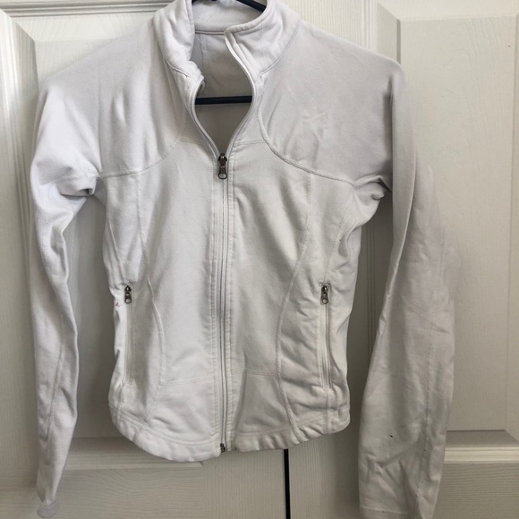 White Lululemon zip up sweater - Picture 1 of 2